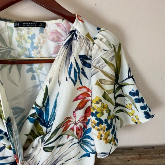 Zara Dresses Zara Floral Wrap Dress Poshmark